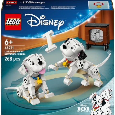 LEGO® ǀ Disney Lucky ve Penny 101 Dalmaçyalı Köpek Yavruları Yapım Oyuncağı 43271