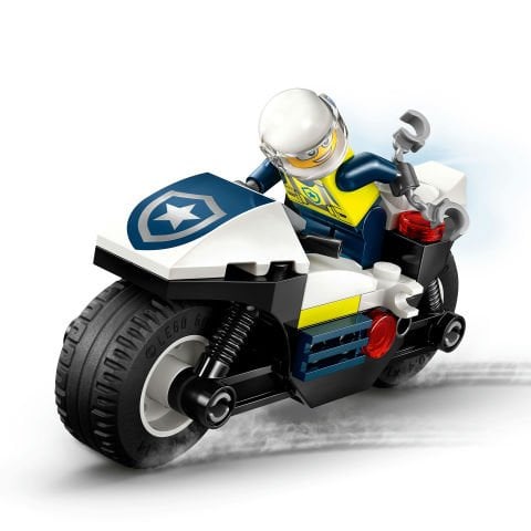 LEGO® City Polis Motosikleti Takibi, 4 Yaş ve Üzeri Çocuklar için Oyuncak Motosiklet Yapım Seti 60455