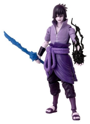 16 cm Sasuke Rinnegan / Mangekyo Sharingan Poz Verilebilir Figür - Anime Heroes Naruto Serisi