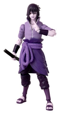 16 cm Sasuke Rinnegan / Mangekyo Sharingan Poz Verilebilir Figür - Anime Heroes Naruto Serisi