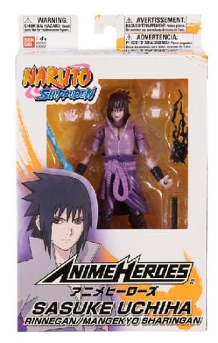16 cm Sasuke Rinnegan / Mangekyo Sharingan Poz Verilebilir Figür - Anime Heroes Naruto Serisi