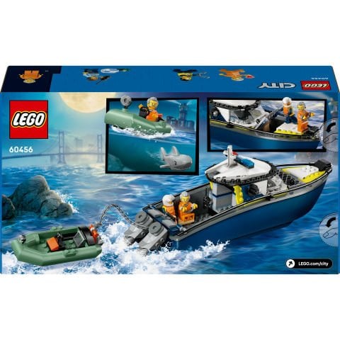 LEGO® City Polis Teknesi Takibi, Yüzer Sürat Tekneli ve Botlu 60456