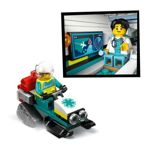 LEGO® City Acil Hava Ambulans Uçağı ve Oyuncak Uçak Yapım Seti 60465