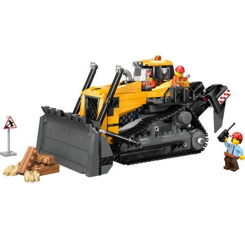 LEGO® City Sarı Buldozer İnşaat Sahası Temalı Yapım Oyuncağı Seti 60466