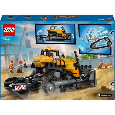 LEGO® City Sarı Buldozer İnşaat Sahası Temalı Yapım Oyuncağı Seti 60466