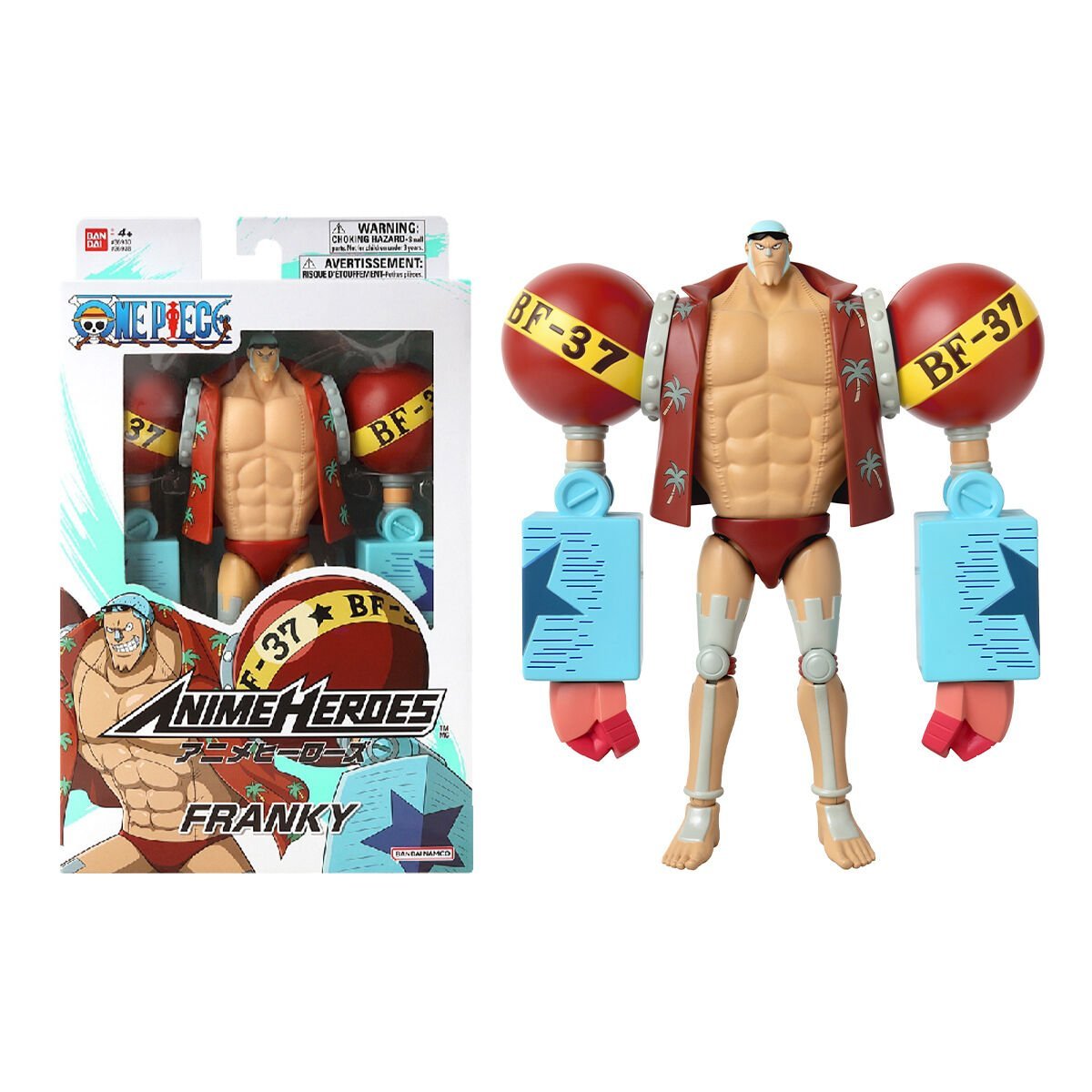 16 cm Franky Poz Verilebilir Figür - Anime Heroes One Piece Serisi
