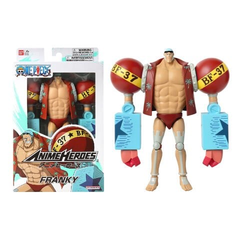 16 cm Franky Poz Verilebilir Figür - Anime Heroes One Piece Serisi