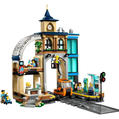LEGO® City Merkez Tren İstasyonu, İnşaat Oyuncaklarını Seven Çocuklar için 60469