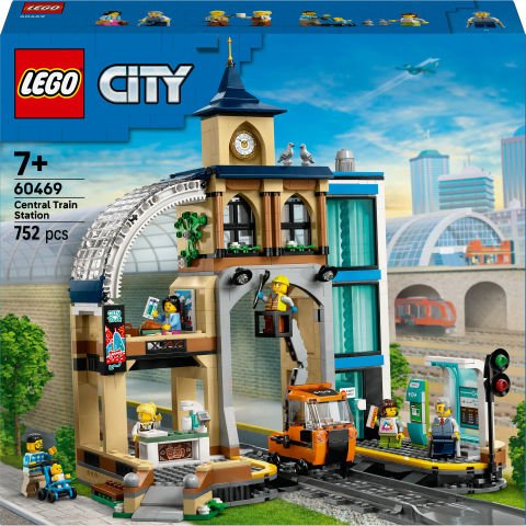 LEGO® City Merkez Tren İstasyonu, İnşaat Oyuncaklarını Seven Çocuklar için 60469
