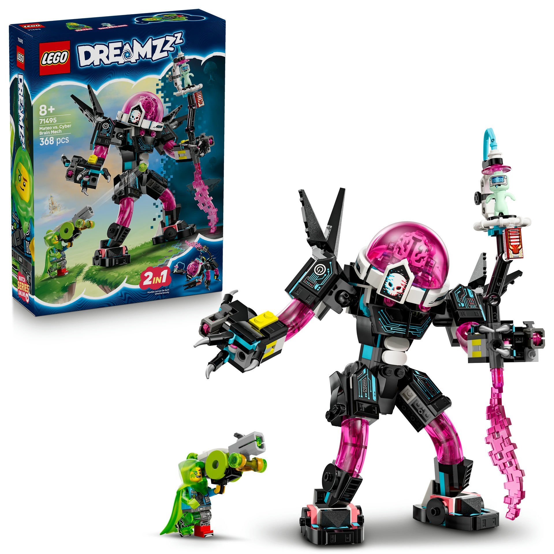 LEGO® DREAMZzz™ Mateo, Siber Beyin Robotuna Karşı Oyuncak Yapım Seti 71495