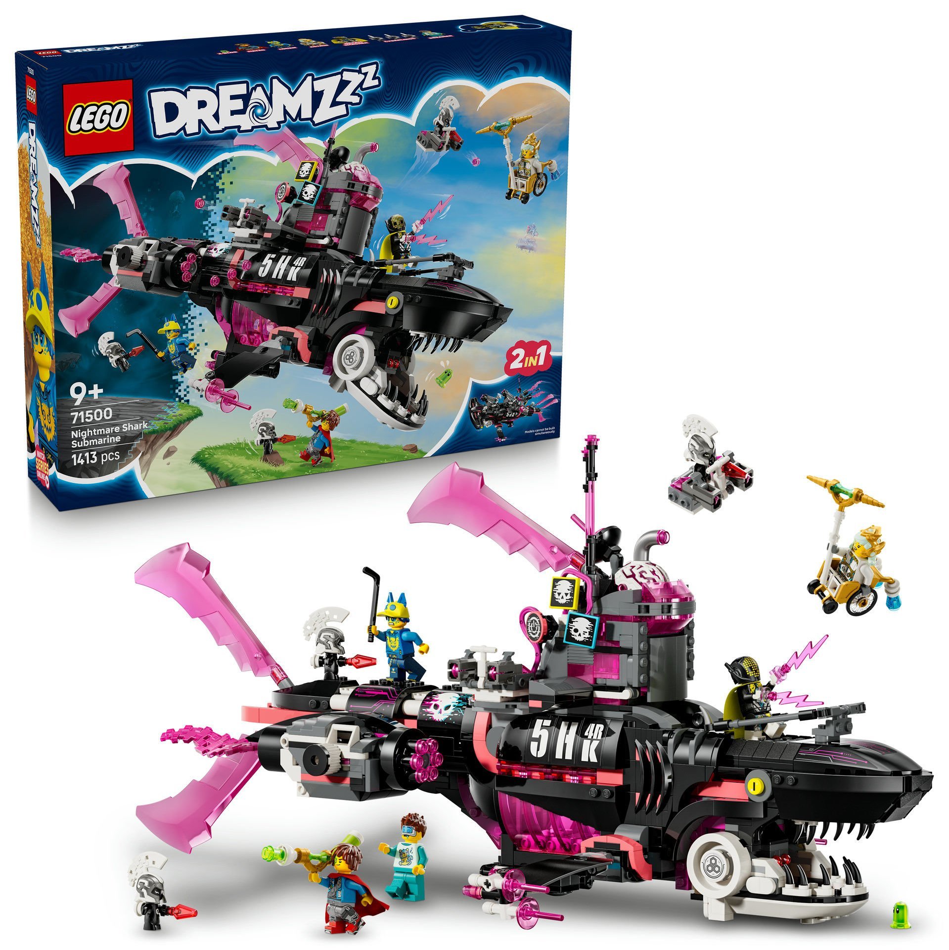 LEGO® DREAMZzz™ Kabus Köpek Balığı Denizaltısı Oyuncağı 71500