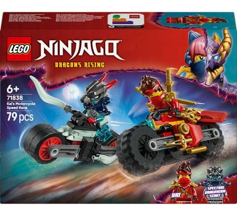 LEGO® NINJAGO® Kai’nin Motosiklet Hız Yarışı 2 Ninja Motosikletli Oyun Seti 71838