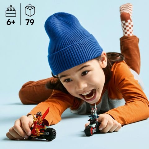 LEGO® NINJAGO® Kai’nin Motosiklet Hız Yarışı 2 Ninja Motosikletli Oyun Seti 71838