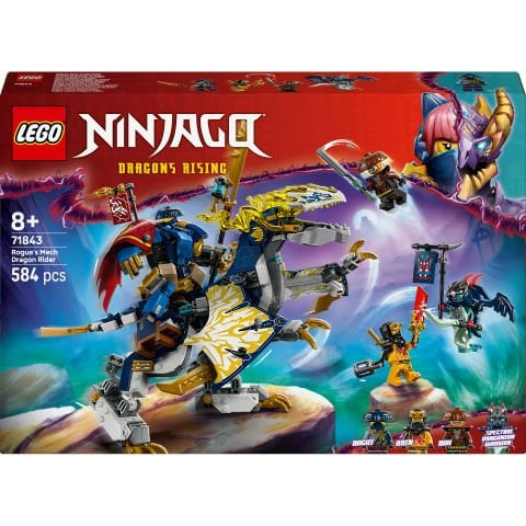 LEGO® NINJAGO® Rogue'un Robot Ejderha Binicisi Ninja Oyuncağı 71843