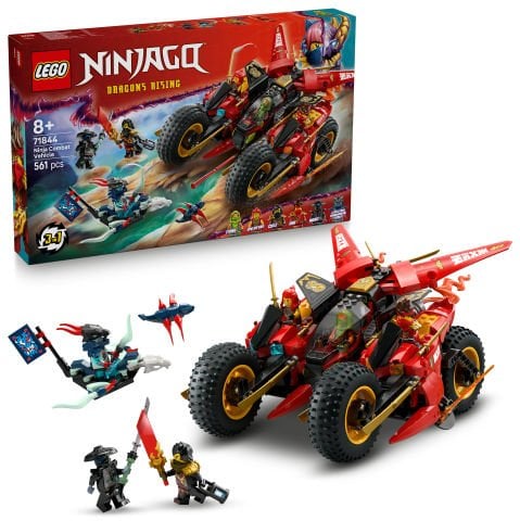 LEGO® NINJAGO® Ninja Savaş Aracı 3'ü 1 Arada Oyuncak Yapım Seti 71844