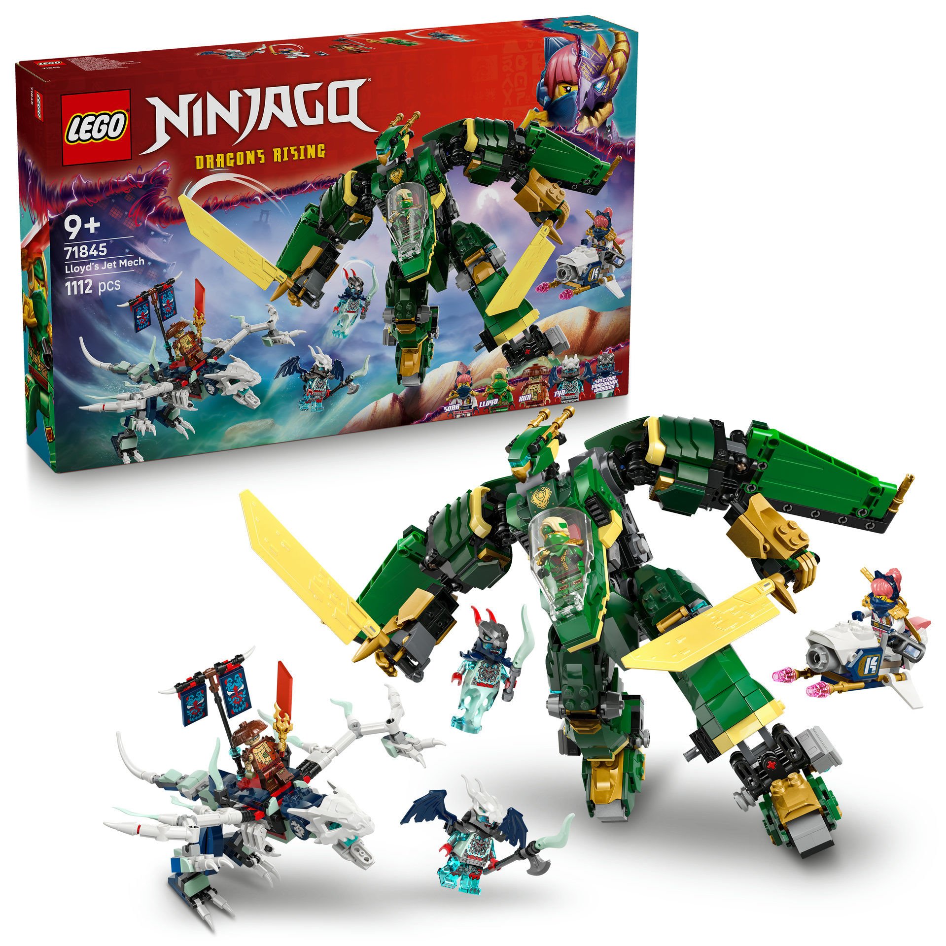 michiyo　4点 LEGO® NINJAGO® Lloyd'un Jet Robotu Ninja Oyuncak Yapım Seti 71845