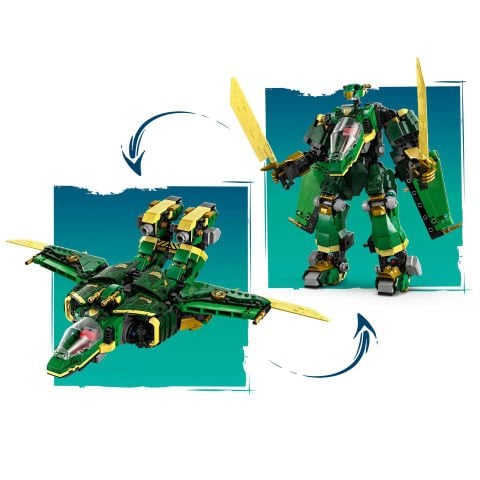 LEGO® NINJAGO® Lloyd'un Jet Robotu Ninja Oyuncak Yapım Seti 71845