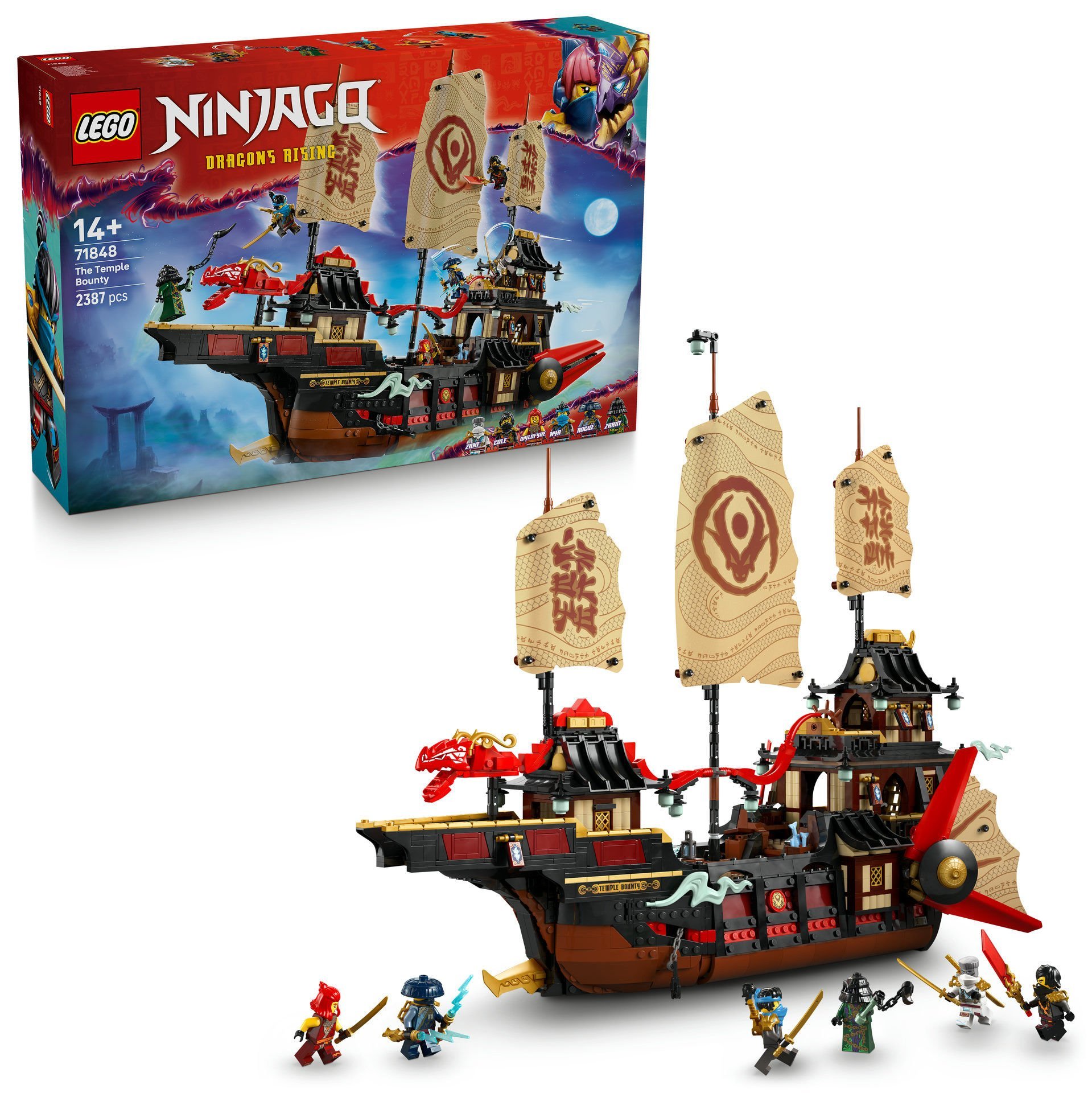 LEGO® NINJAGO® Tapınak Ödülü Oyuncak Gemi Yapım Seti 71848