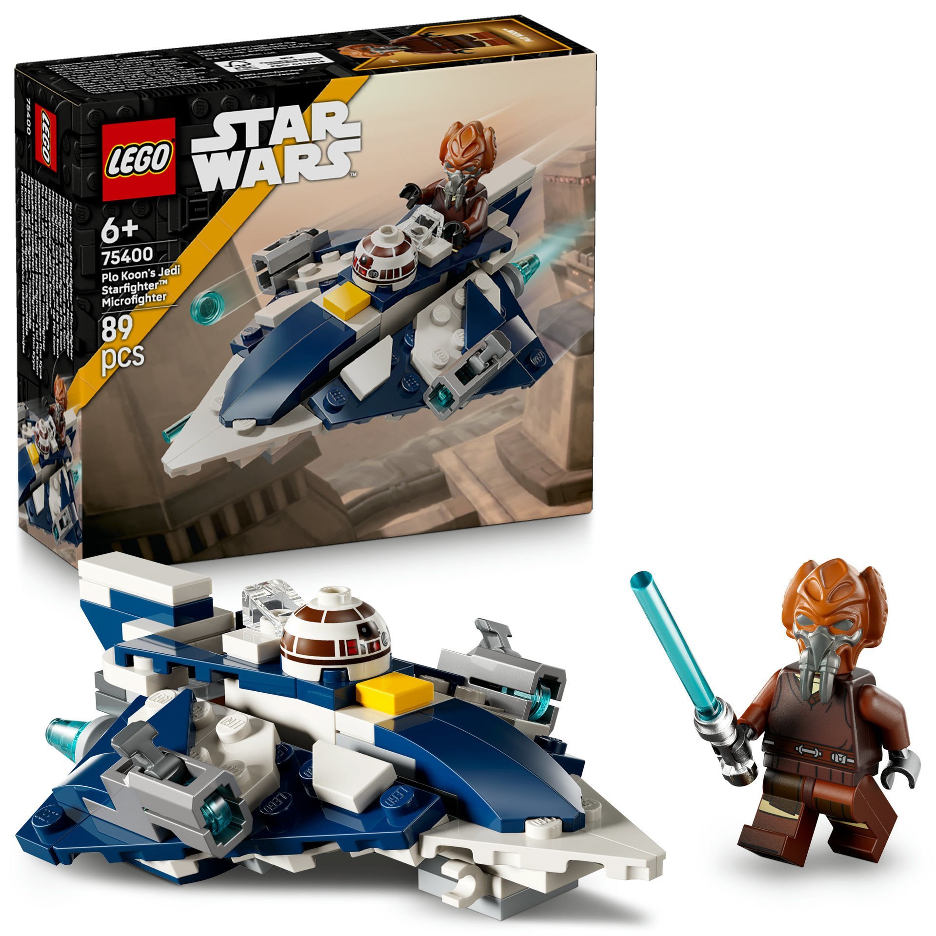 LEGO® Star Wars™ Plo Koon'un Jedi Starfighter™ Mikro Savaşçısı Oyuncak Yapım Seti 75400