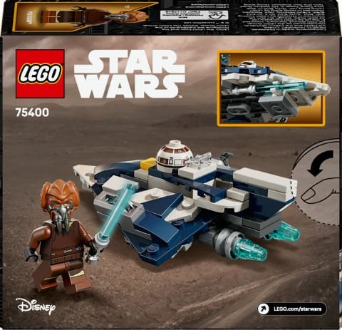 LEGO® Star Wars™ Plo Koon'un Jedi Starfighter™ Mikro Savaşçısı Oyuncak Yapım Seti 75400