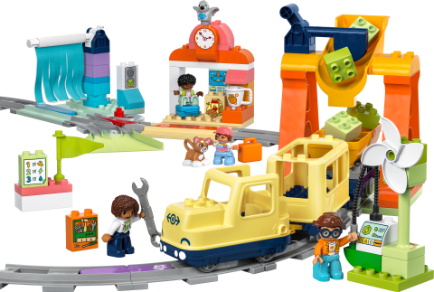 LEGO® DUPLO® Town Büyük İnteraktif Mahalle Treni 10428 - 3 Yaş ve Üzeri Çocuklar için Eğitici Oyuncak Yapım Seti