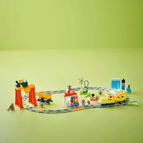 LEGO DUPLO® Town Büyük İnteraktif Mahalle Treni 10428 - 3 Yaş ve Üzeri Çocuklar için Eğitici Oyuncak Yapım Seti (103 Parça)