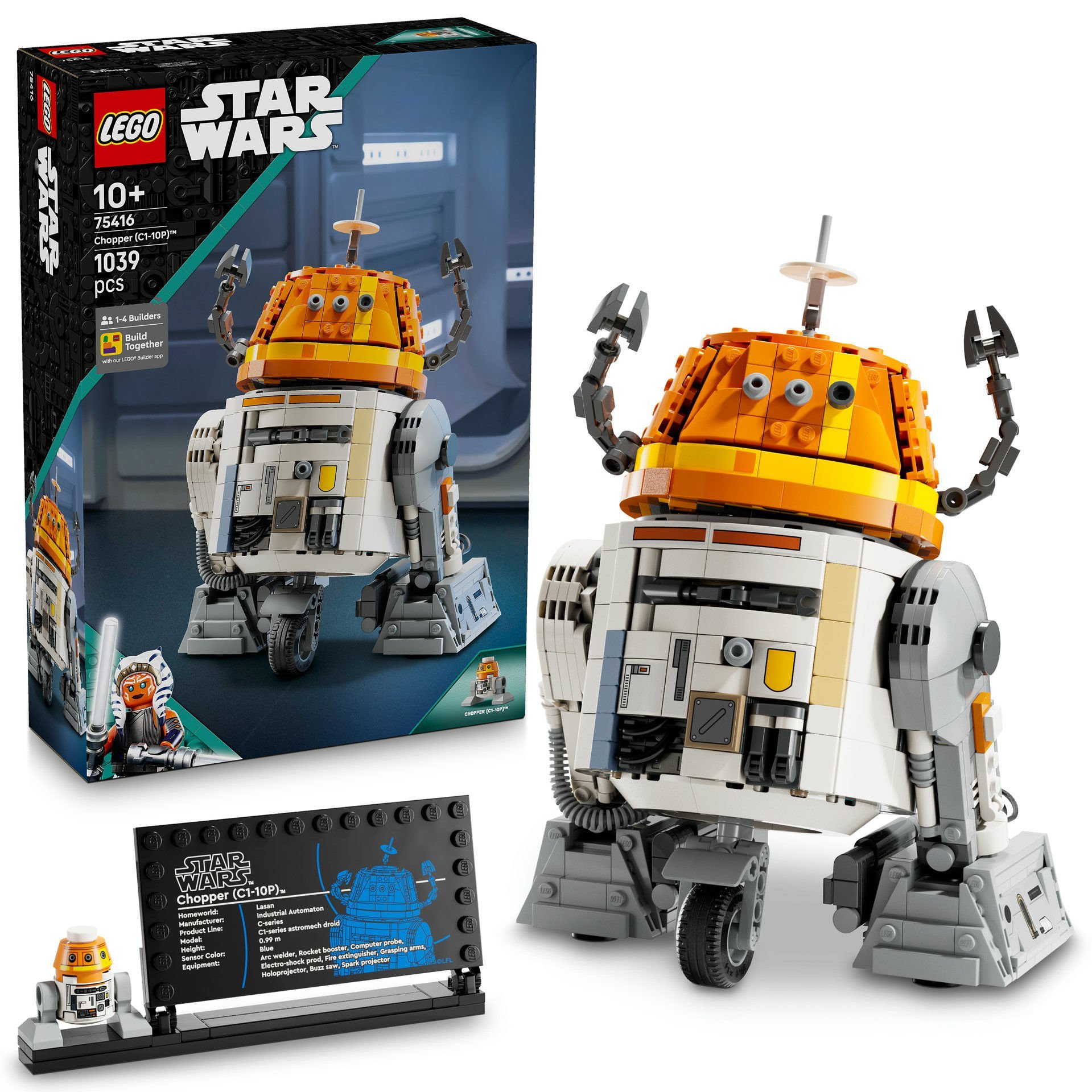 LEGO® Star Wars: Ahsoka™ Chopper (C1-10P)™ Astromech Droidi Seti 75416
