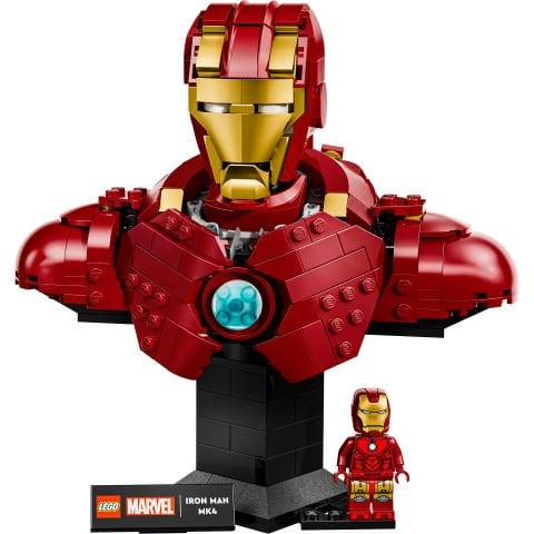 LEGO® ǀ Marvel Iron Man MK4 Büstü, Yetişkinler için Minifigürlü İnşa Edilebilen Model 76327