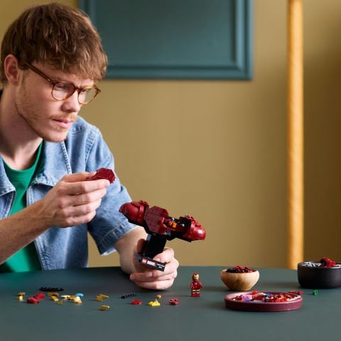 LEGO® ǀ Marvel Iron Man MK4 Büstü, Yetişkinler için Minifigürlü İnşa Edilebilen Model 76327