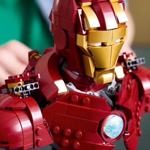 LEGO® ǀ Marvel Iron Man MK4 Büstü, Yetişkinler için Minifigürlü İnşa Edilebilen Model 76327