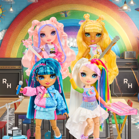 Rainbow High Jr. High Rock Grubu Bebekleri Asorti