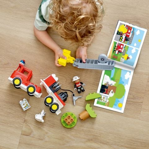 LEGO® DUPLO® Kurtarma İtfaiye Kamyonu 10969 Yapım Oyuncağı (21 Parça)