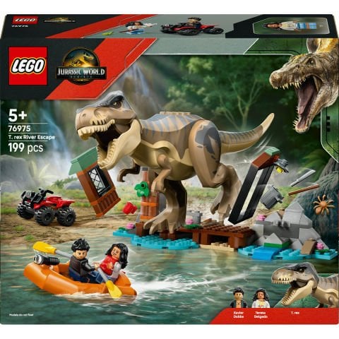 LEGO® Jurassic World T. rex Nehir Kaçışı Dinozor Figürü Yapım Seti 76975