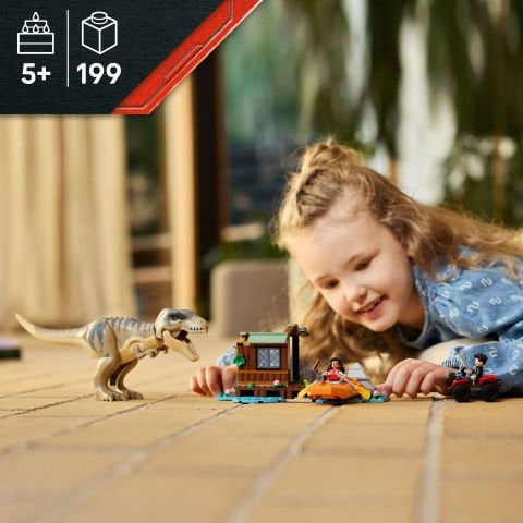 LEGO® Jurassic World T. rex Nehir Kaçışı Dinozor Figürü Yapım Seti 76975