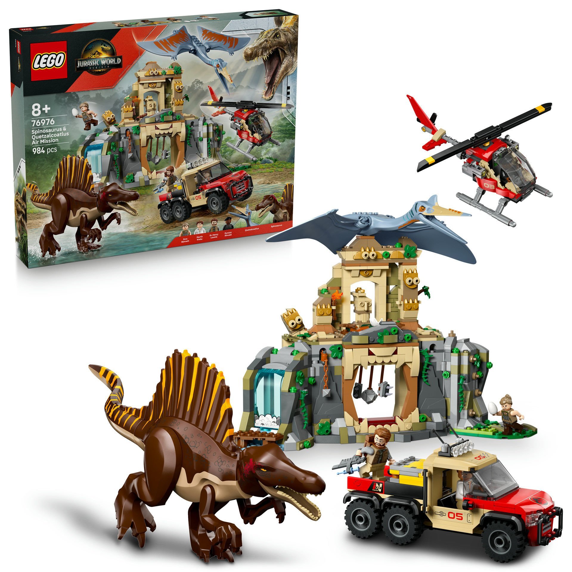 LEGO® Jurassic World Spinosaurus ve Quetzalcoatlus Hava Görevi