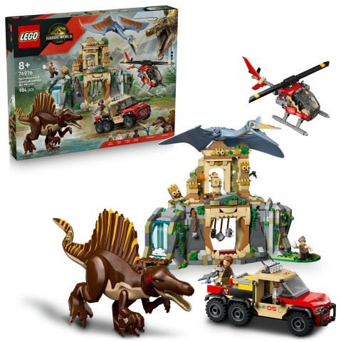 LEGO® Jurassic World Spinosaurus ve Quetzalcoatlus Hava Görevi Dinozor Oyuncağı 76976