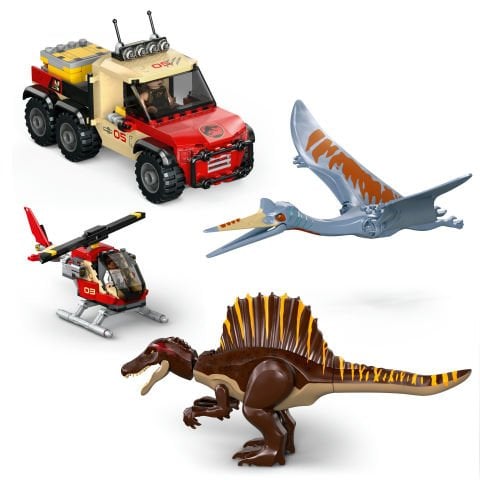 LEGO® Jurassic World Spinosaurus ve Quetzalcoatlus Hava Görevi Dinozor Oyuncağı 76976