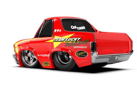 CarTuned S2 1968 Chevy El Camino - Kırmızı Pro Street Araba