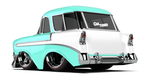 CarTuned S2 1956 Chevy Nomad - Mavi Custom Araba