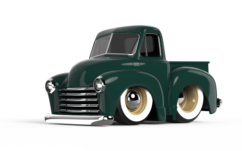 CarTuned S2 1953 Chevy Pickup - Yeşil Klasik Araba
