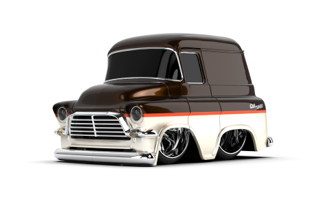 CarTuned S2 1957 GMC Panel Van - Kahverengi Custom Araba