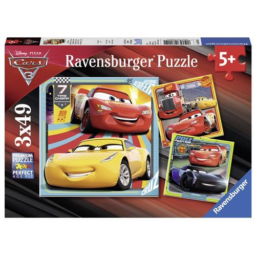 Ravensburger 3x49 Parçalı Puzzle WD Cars3-080151