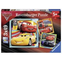 Ravensburger 3x49 Parçalı Puzzle WD Cars3-080151
