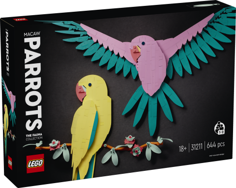 LEGO® Art Fauna Koleksiyonu – Macaw Papağanları 31211