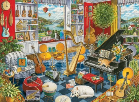 500p Puzzle Müzik odası