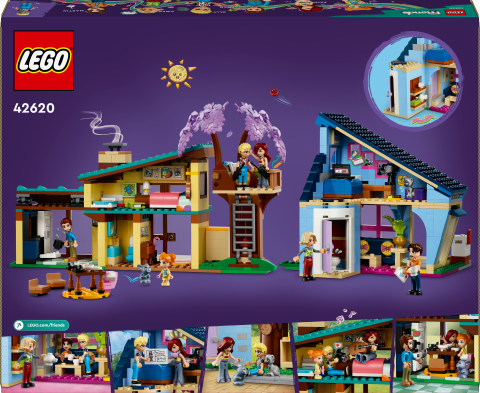 LEGO® Friends Olly ve Paisley'nin Aile Evleri 42620