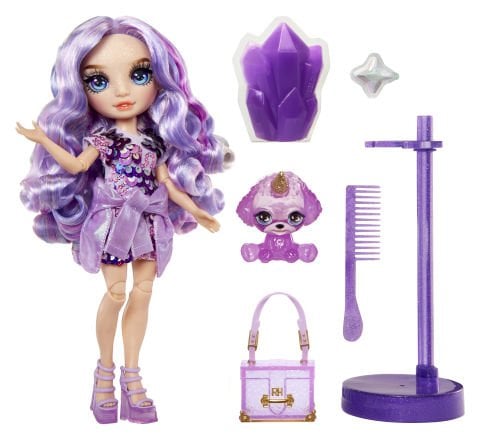 Rainbow High Violet - Parlak Slime ve Evcil Hayvan Serisi Bebeği