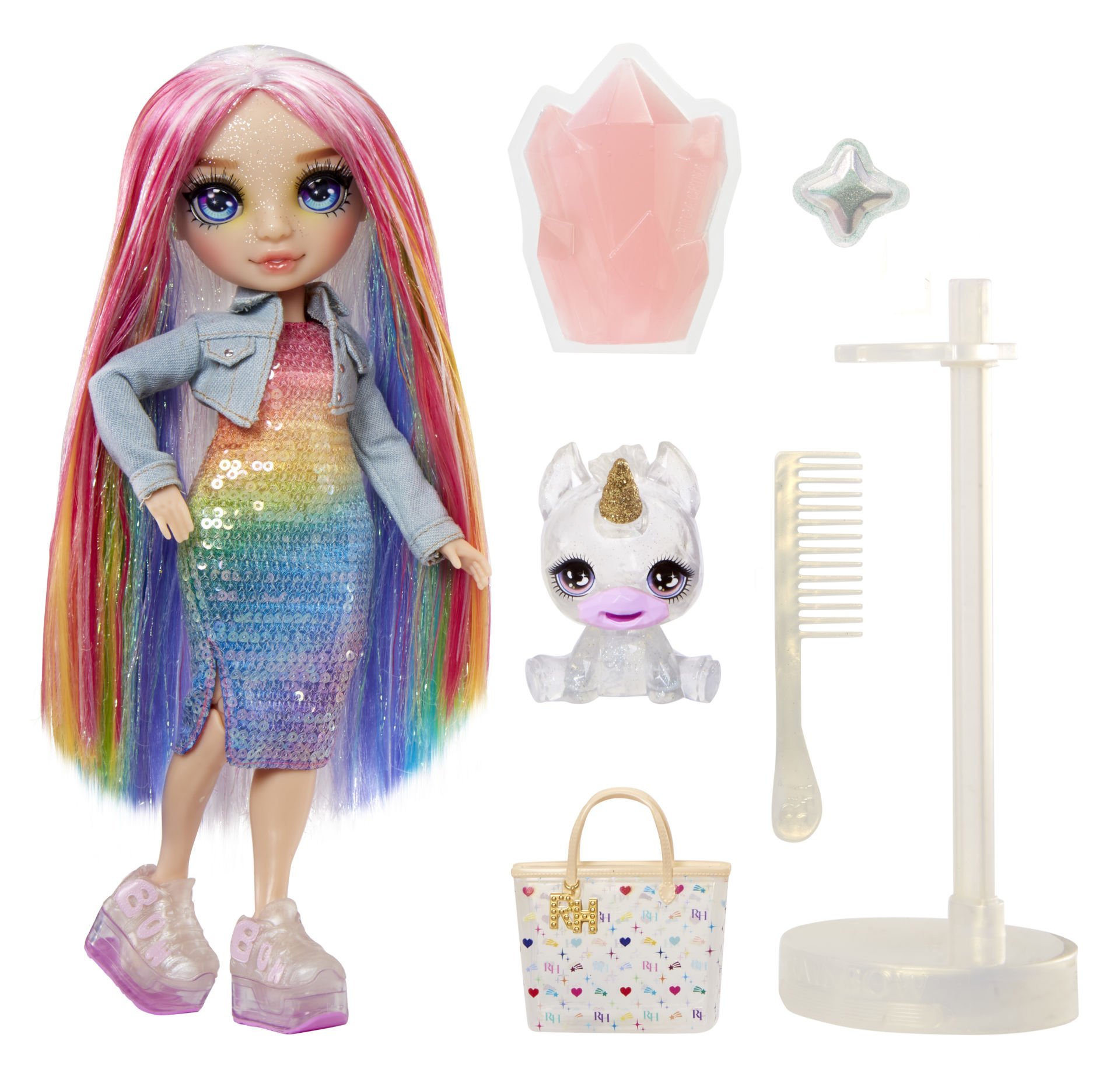 Rainbow High Amaya - Parlak Slime ve Evcil Hayvan Serisi Bebeği