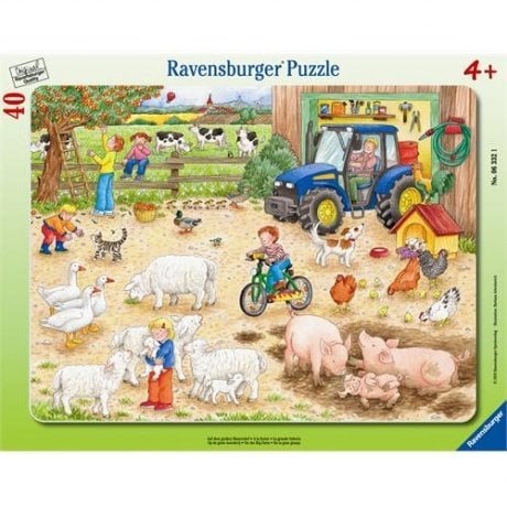 Ravensburger 40 Parçalı Küçük Çerçeveli  Puzzle Büyük Çiftlik-063321
