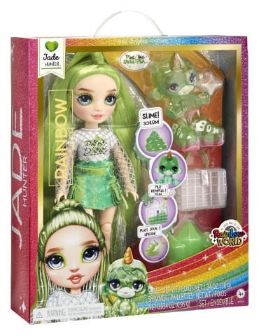 Rainbow High Jade - Parlak Slime ve Evcil Hayvan Serisi Bebeği